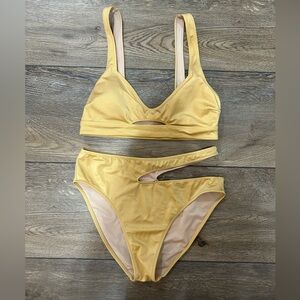 Victoria Secret gold bikini size medium